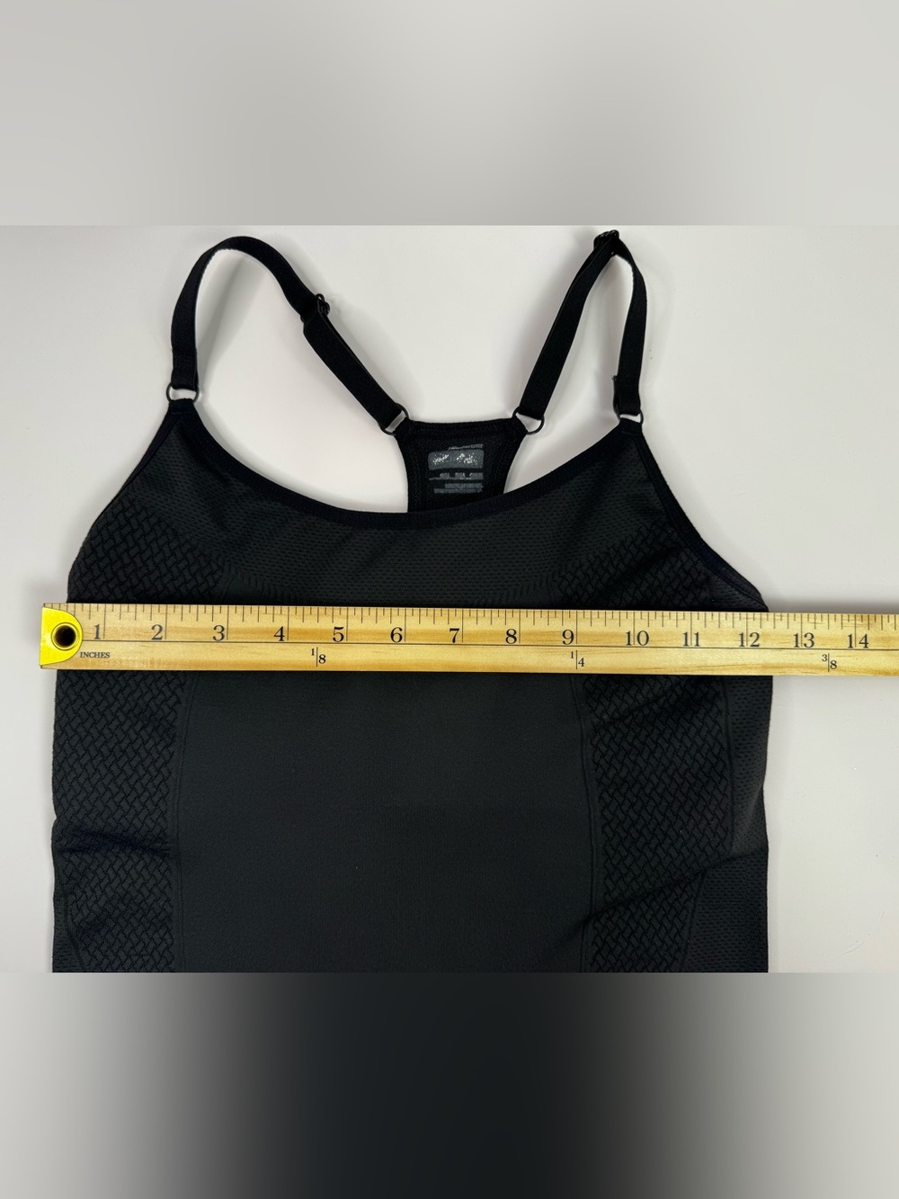 Nike Black Seamless Racerback Athletic Tank Top Built In Bra S/M - Picture 9 of 9
